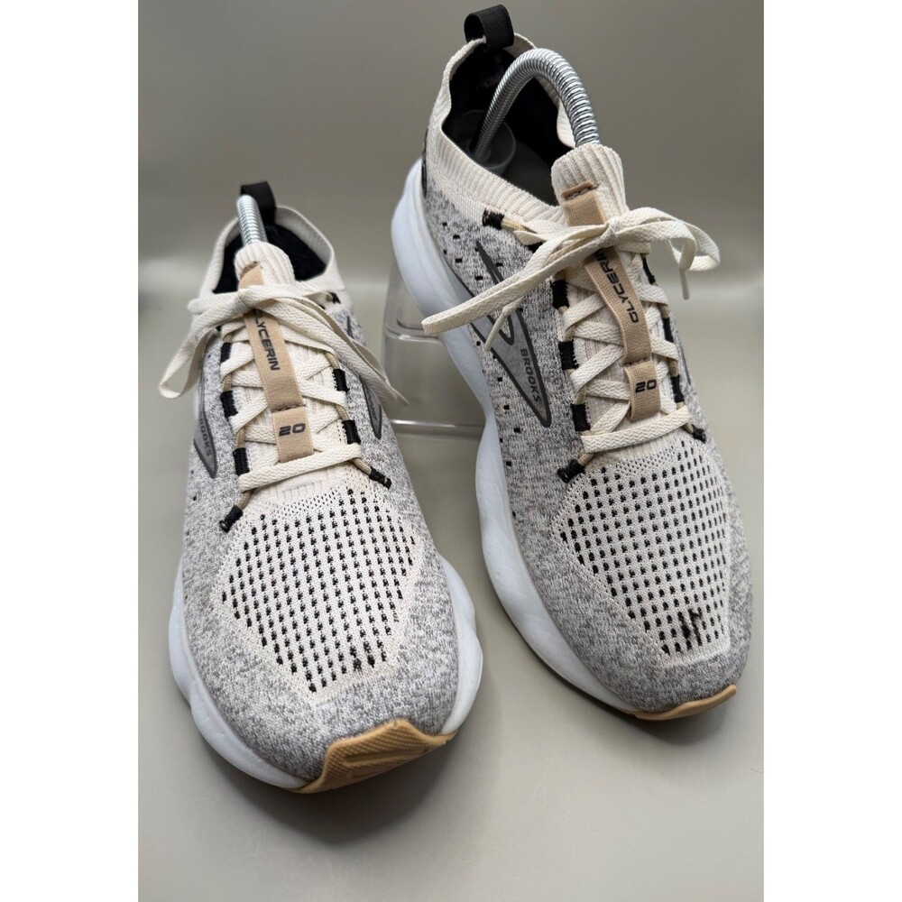 Brooks Glycerin Stealthfit 20 Womens Size 10.5 Gray Running Shoes 1203721B163